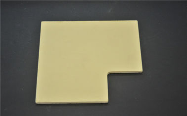 বৈদ্যুতিক Sintering জিরকোনিয়াম অক্সাইড সিরামিক প্লেট হলুদ রঙ 100 * 100 * 3mm
