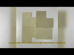 মেশিনযোগ্য হলুদ জিরকোনিয়াম অক্সাইড সিরামিক প্লেট পরিধান প্রতিরোধের কাস্টমাইজড